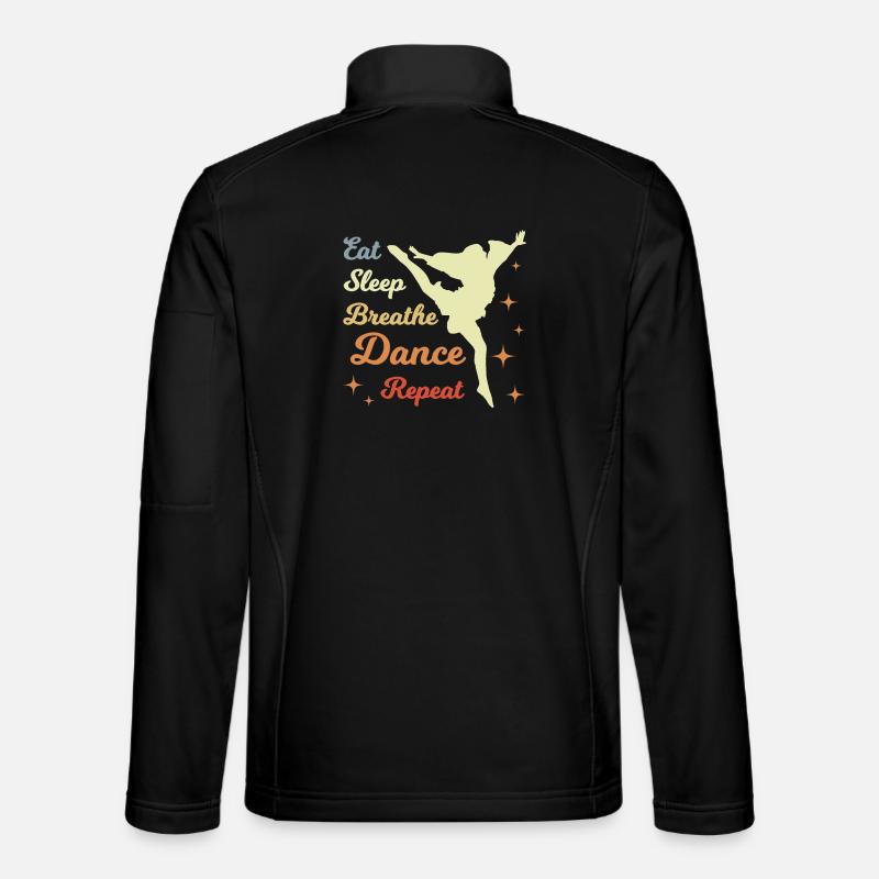 Eat Sleep Dance Repeat - Veste en tissu softshell Unisexe - noir