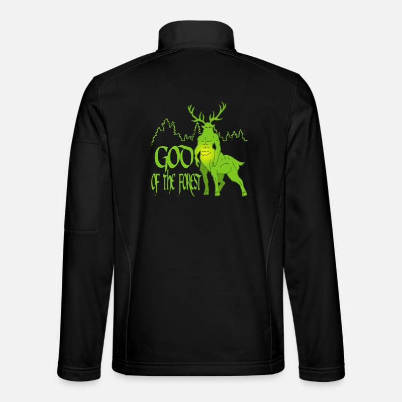 Dieu écologique de la forêt Veste en tissu softshell Unisexe