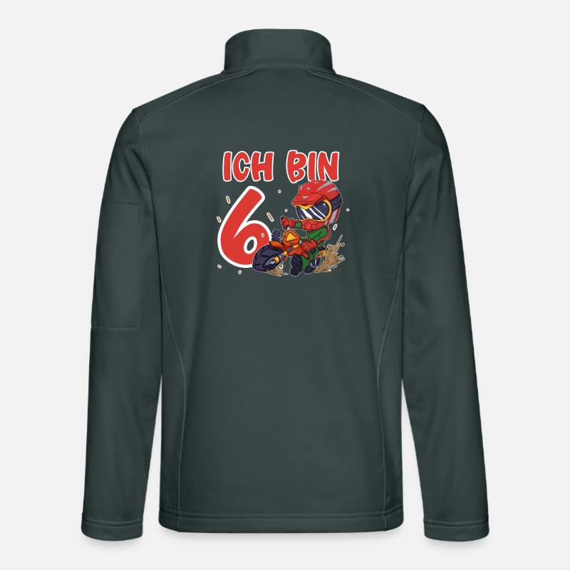 Ich Bin 6 Motocross Unisex Softshelljacke