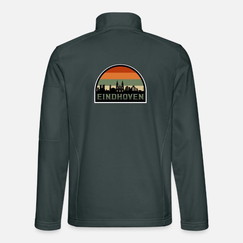 Eindhoven Netherlands Skyline Souvenir Dutch Flag Unisex Softshell Jacket