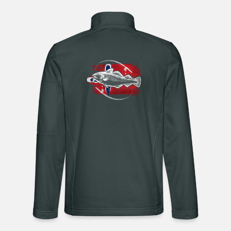 Norway fishing cod Unisex Softshell Jacket