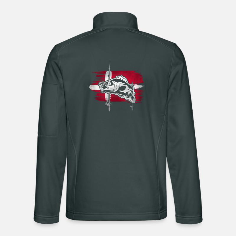 Pêche au Danemark Veste en tissu softshell Unisexe