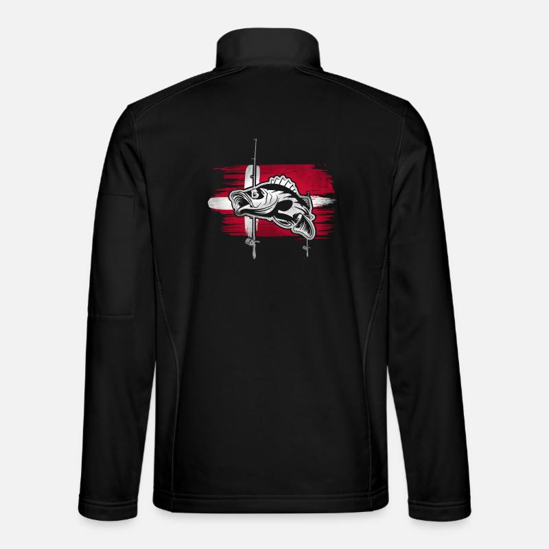 Pêche au Danemark - Veste en tissu softshell Unisexe - noir
