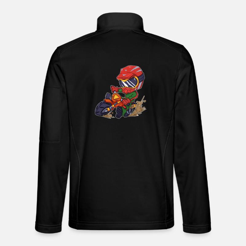 Motocross - Unisex Softshelljacke - Schwarz