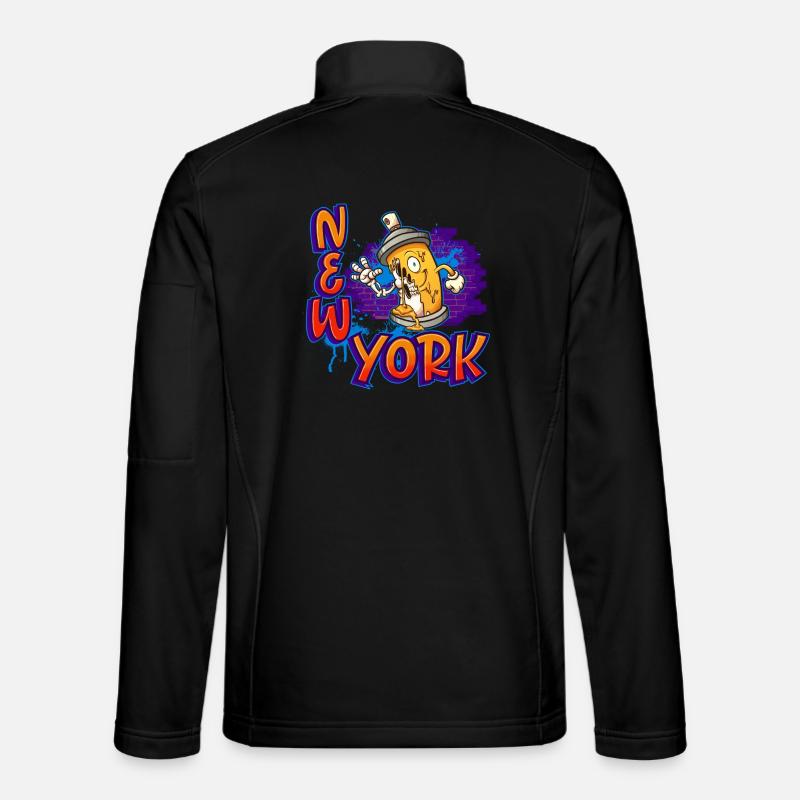 New York Graffiti - Unisex Softshell Jacket - black
