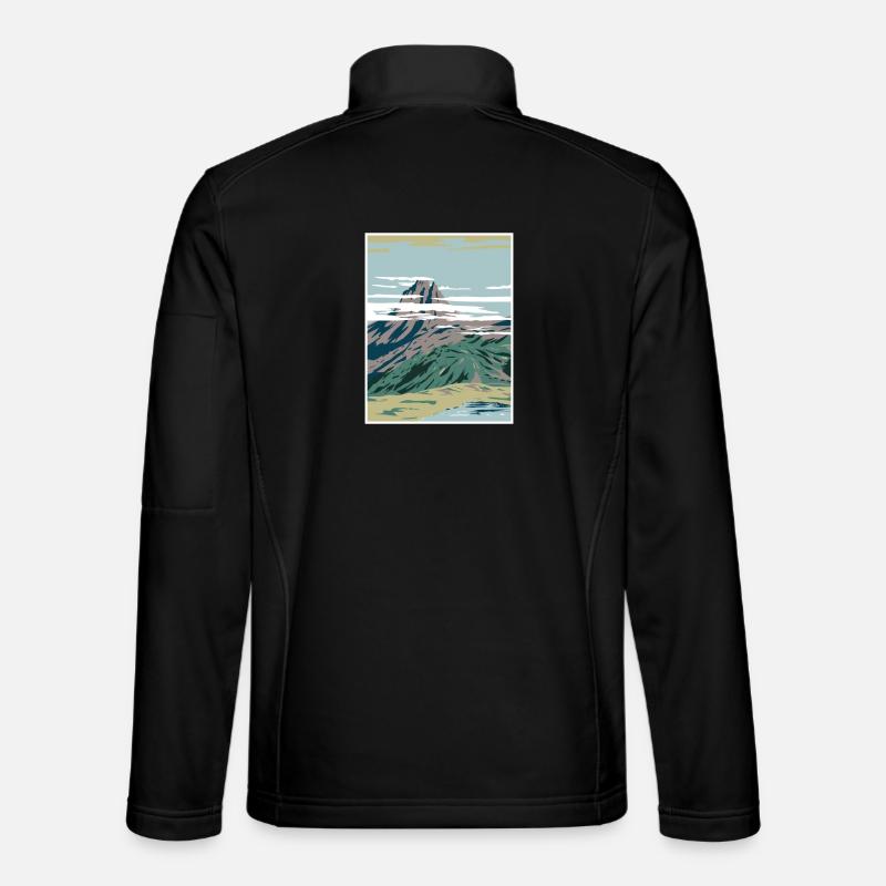 Parc National des Pyrénées WPA Affiche Art Déco Veste en tissu softshell Unisexe