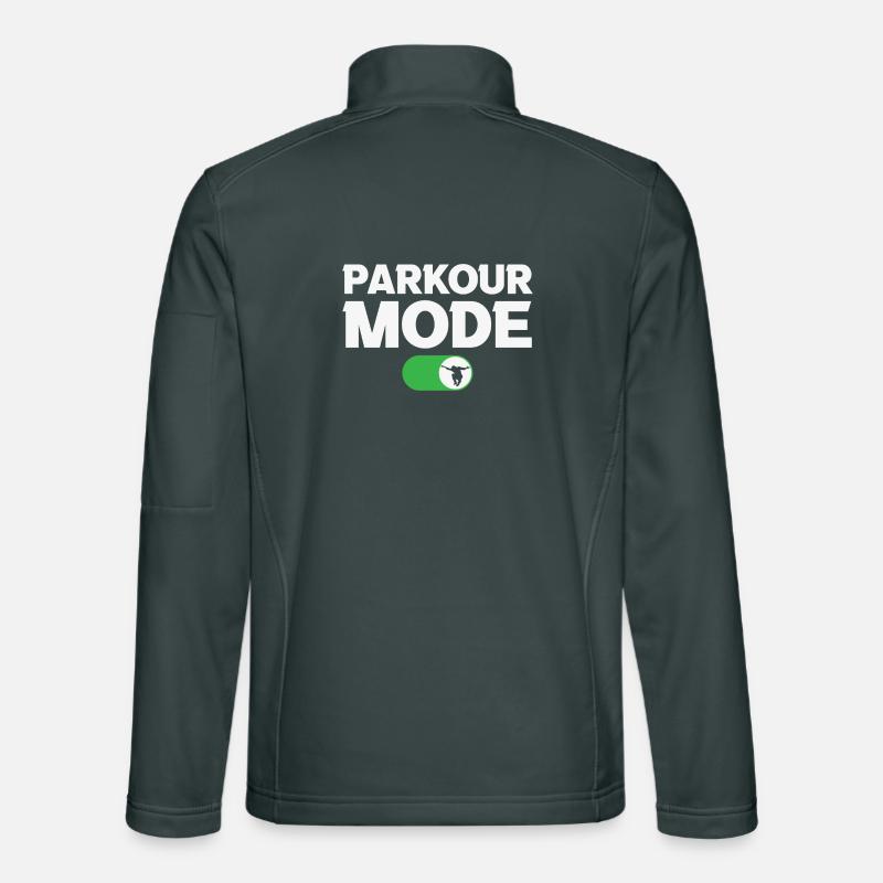 Parkour Lovers Parkour Mode Activé Veste en tissu softshell Unisexe