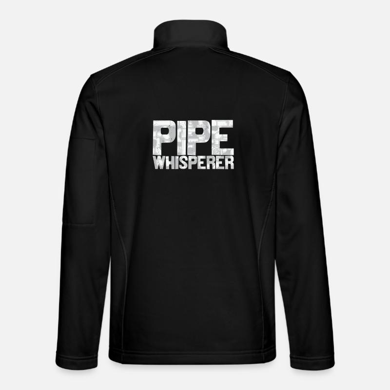 Plombier Design Pipe Whisperer - Veste en tissu softshell Unisexe - noir