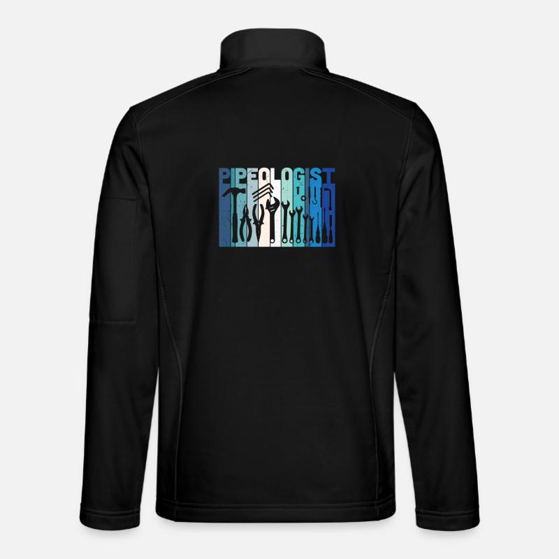Pipeologist Klempner Werkzeuge - Unisex Softshelljacke - Schwarz