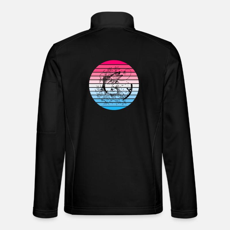 Anglers design - Unisex Softshell Jacket - black
