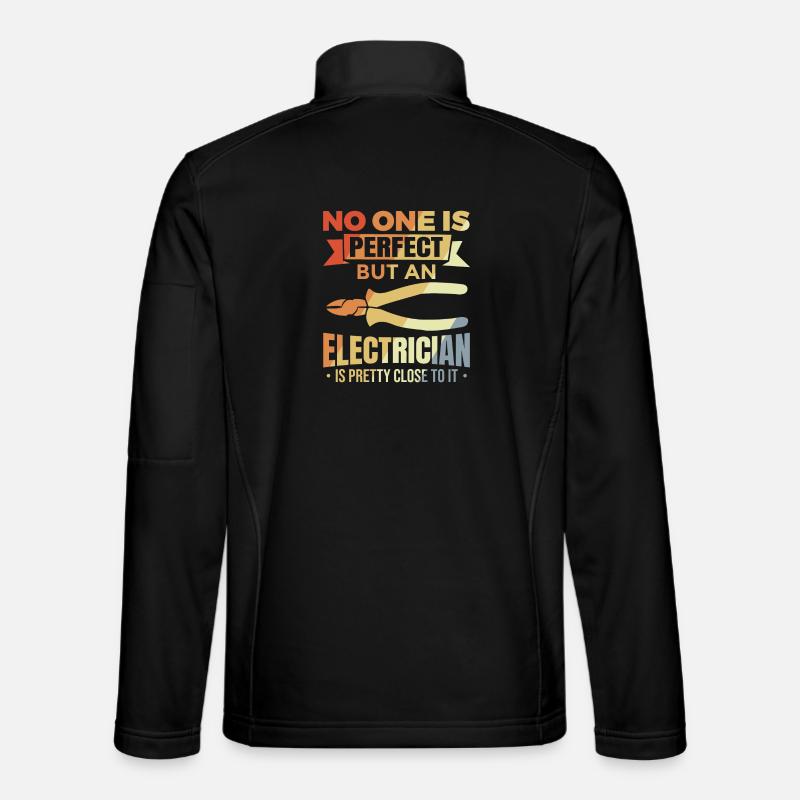 Elektriker Witz - Unisex Softshelljacke - Schwarz
