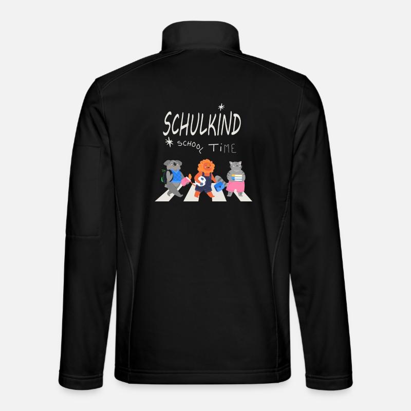 Schulanfang - Unisex Softshelljacke - Schwarz