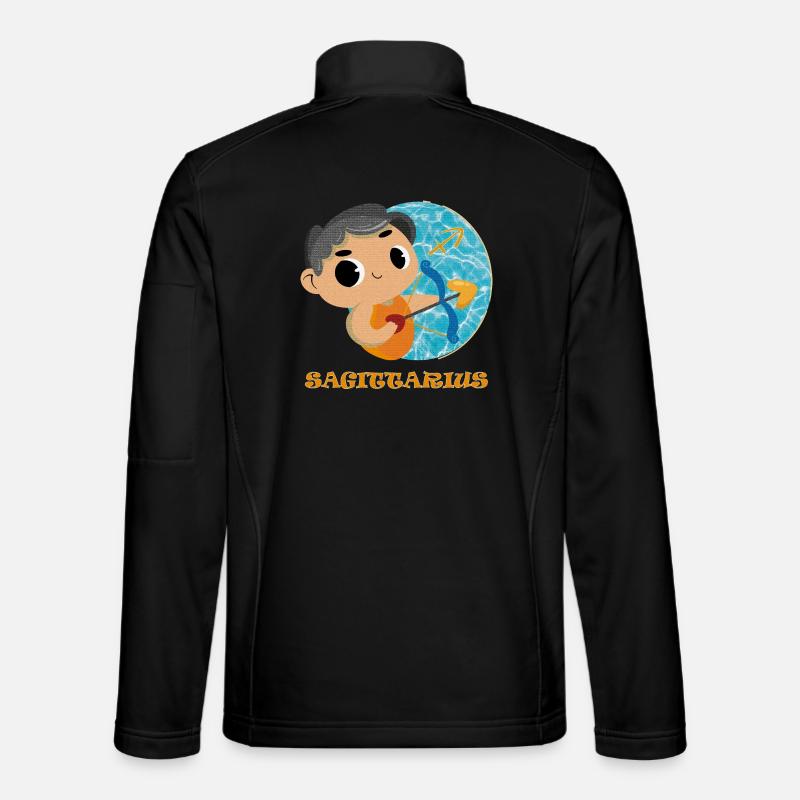Sternzeichen Schütze - Unisex Softshelljacke - Schwarz