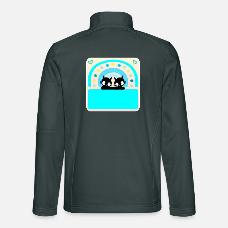 Badge de nom des chats Veste en tissu softshell Unisexe