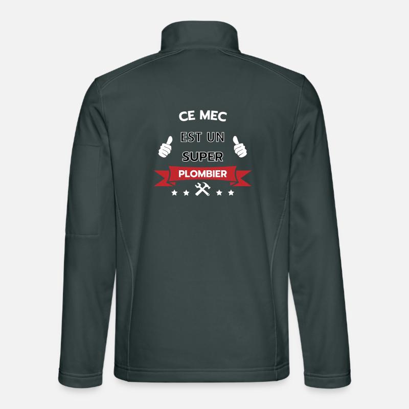 Ce mec est un super plombier Veste en tissu softshell Unisexe