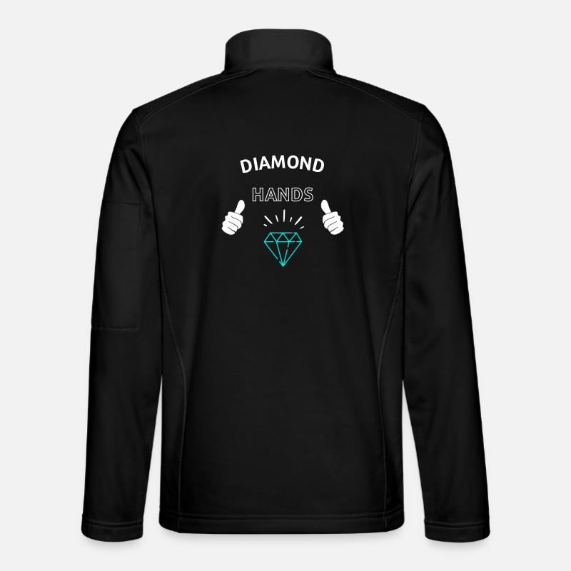 Diamond Hands Crypto - Unisex Softshell Jacket - black
