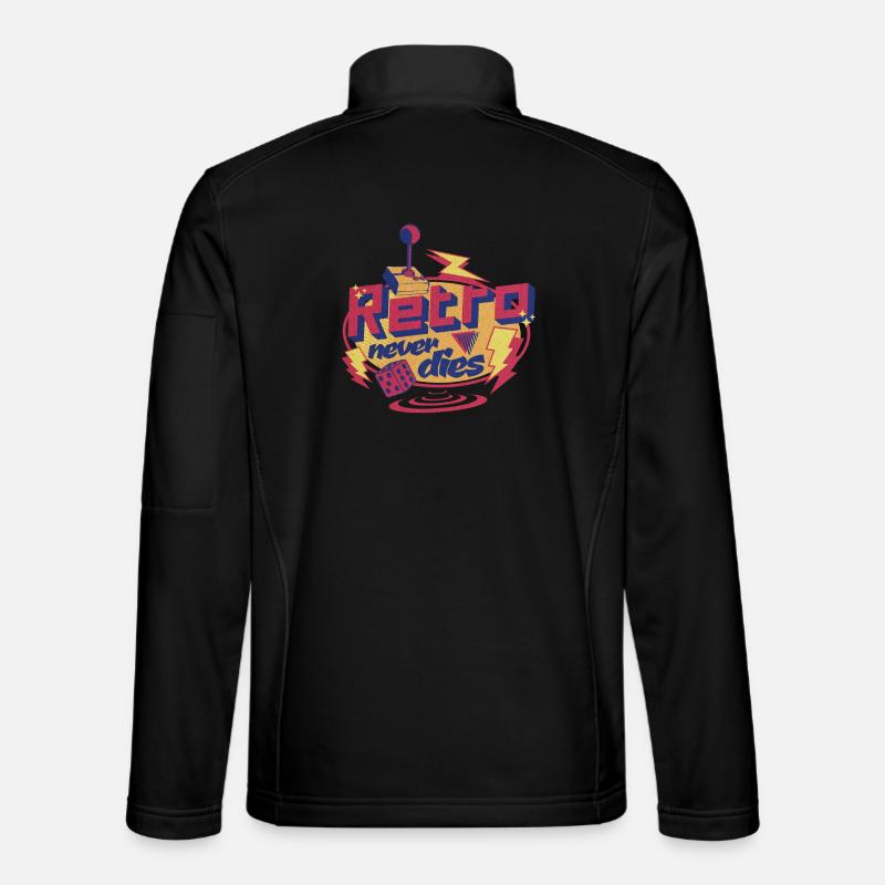 Retro Never Dies - Unisex Softshell Jacket - black