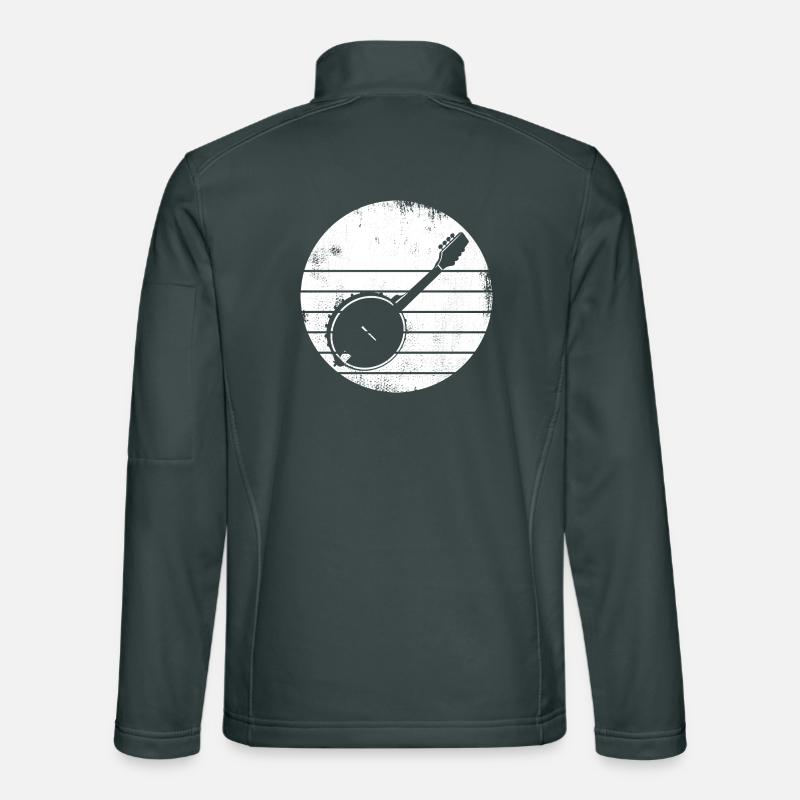 Banjo Drawing Unisex Softshell Jacket