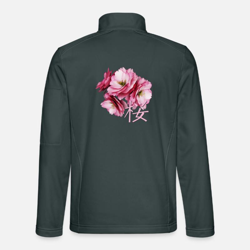 Fleur de cerisier Veste en tissu softshell Unisexe
