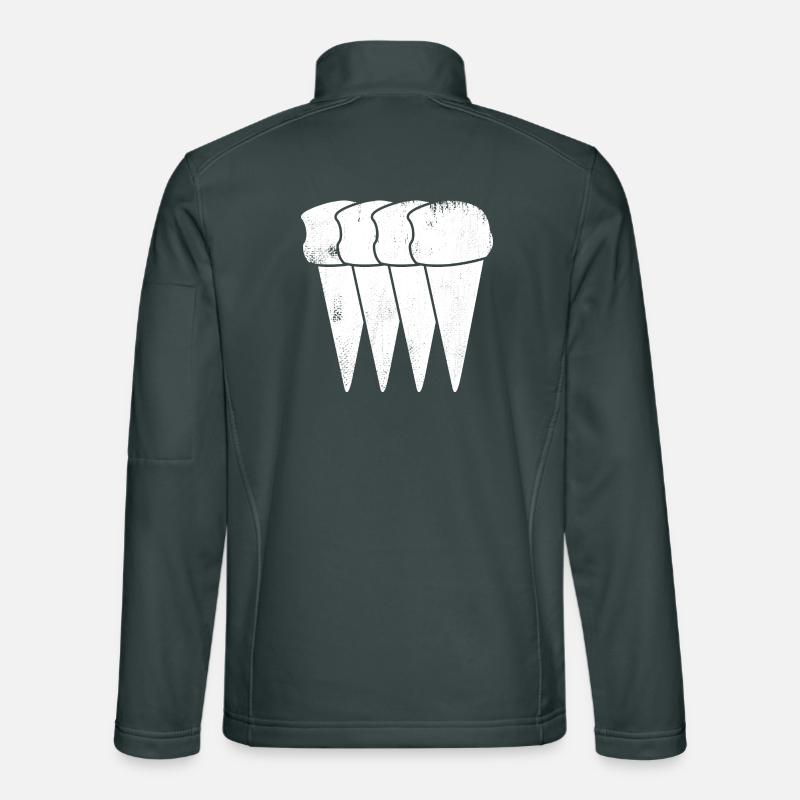 Cornets de crème glacée Veste en tissu softshell Unisexe