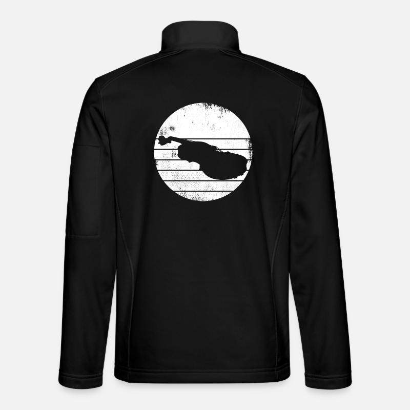 Violin Sketch - Unisex Softshell Jacket - black