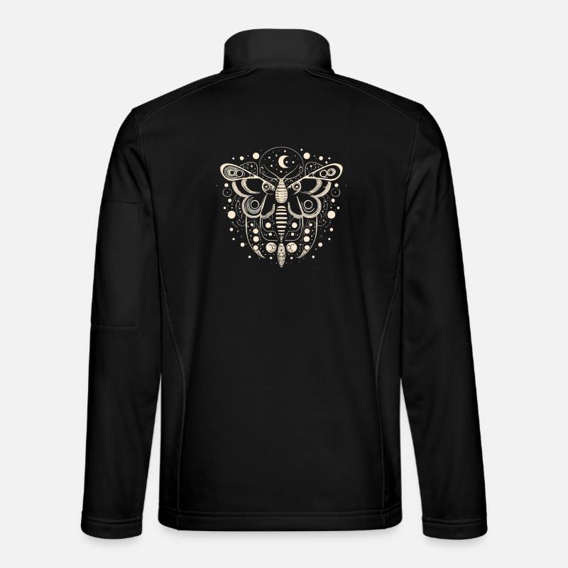 Celestial Moth - Unisex Softshelljacke - Schwarz
