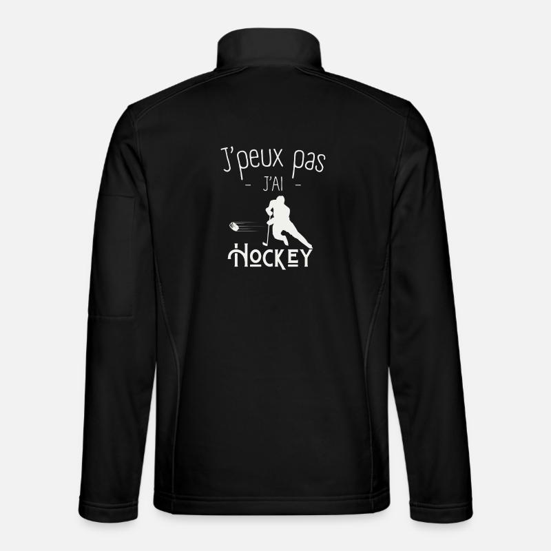 J'peux pas j'ai Hockey - Veste en tissu softshell Unisexe - noir