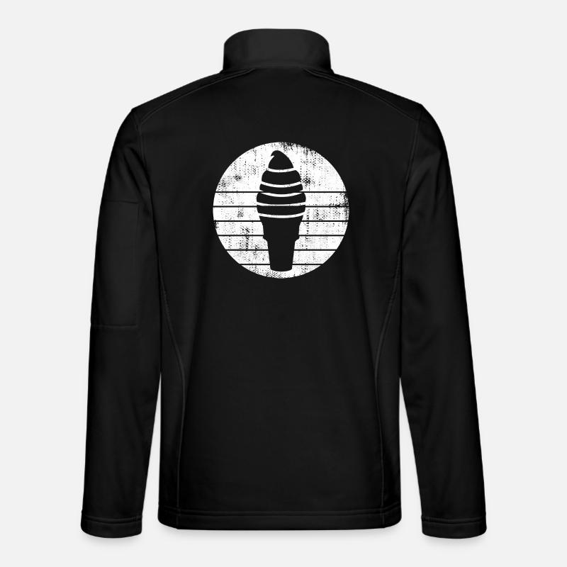 Ice cream cone - Unisex Softshell Jacket - black