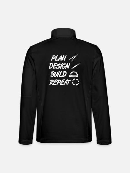 Architect Routine - Unisex Softshell Jacket - black