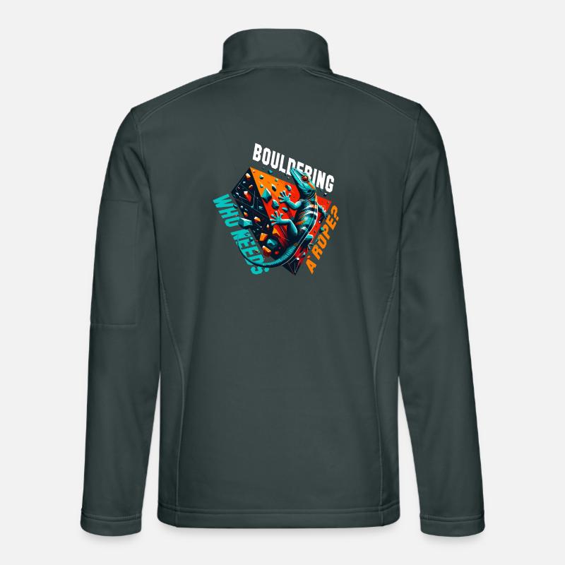 Corde de bloc Gecko ? Cadeau Veste en tissu softshell Unisexe