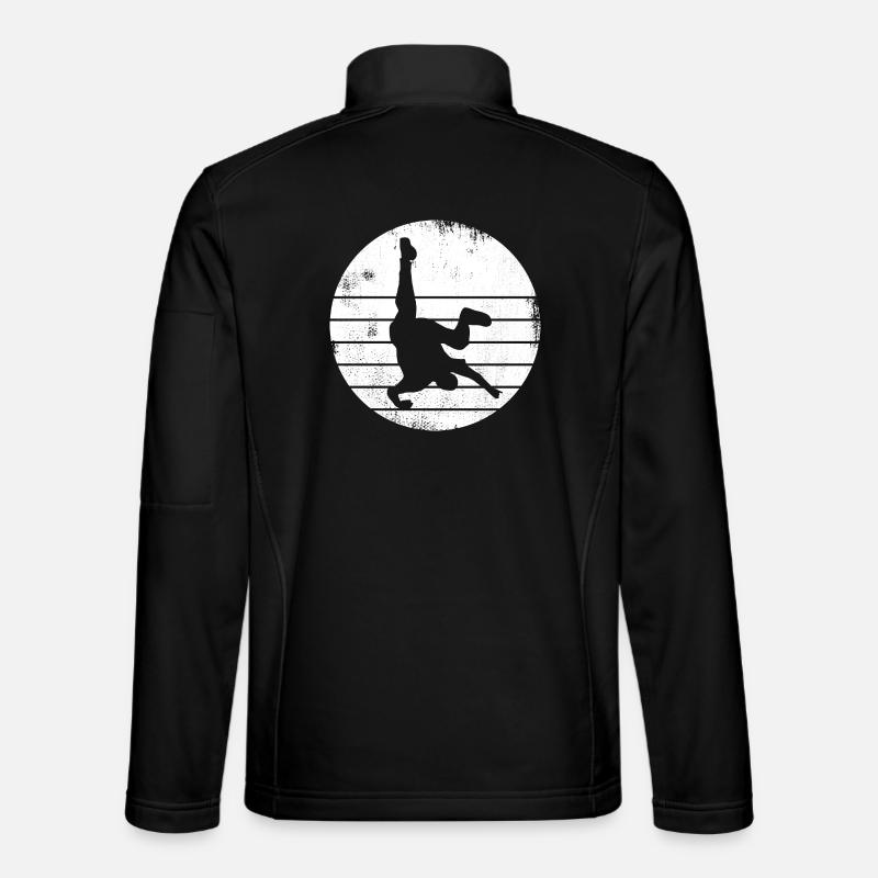 Breakdancer Sketch - Unisex Softshelljacke - Schwarz
