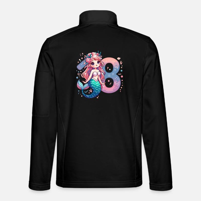 18 ans sirène doux cadeau d’anniversaire Veste en tissu softshell Unisexe