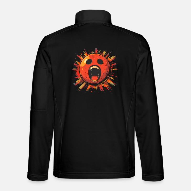 Spooky Bowling Ball - Unisex Softshell Jacket - black