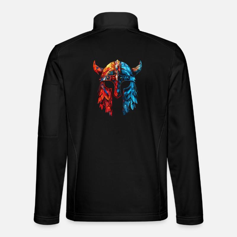 Casque Viking à corne Veste en tissu softshell Unisexe