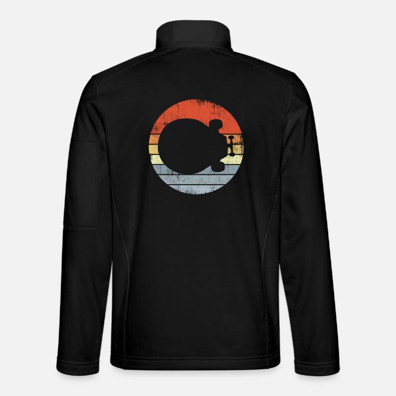 Planche à roulettes rétro Veste en tissu softshell Unisexe