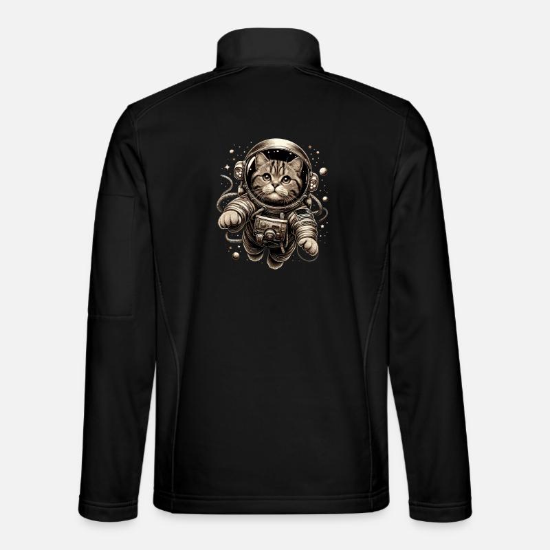 Astronaut BKH Tabby Gift Unisex Softshell Jacket