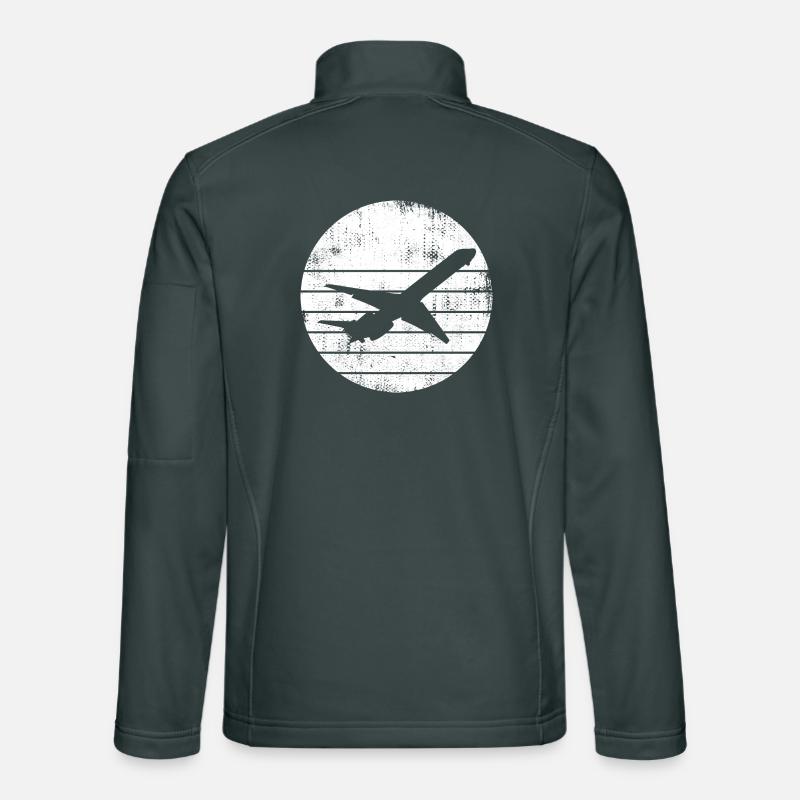 Airplane Drawing Unisex Softshell Jacket