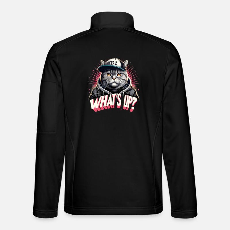 BKH Britisch Kurzhaar Katze getigert Gangster Unisex Softshelljacke