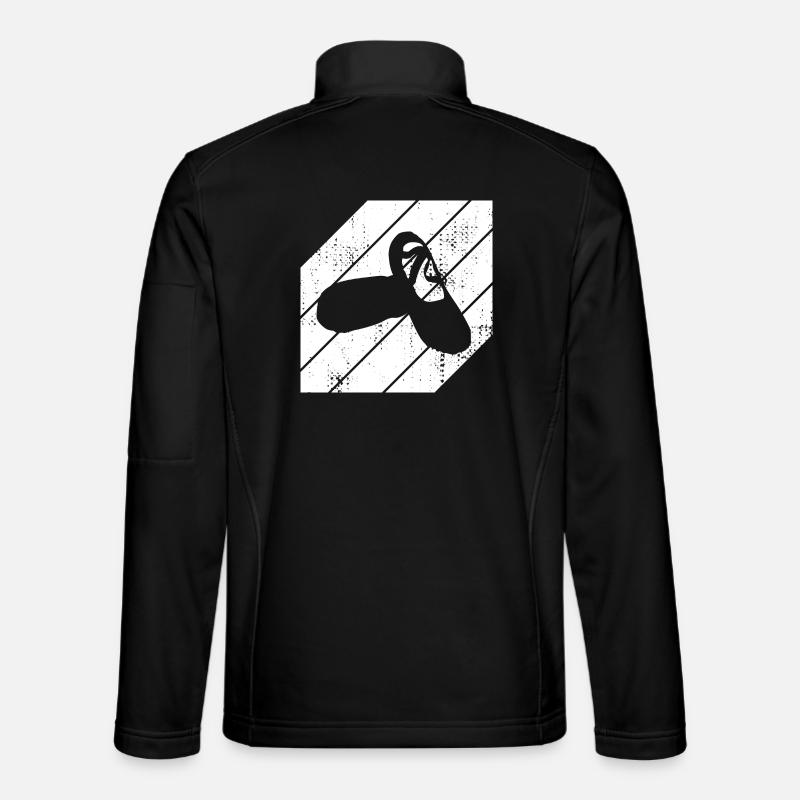 Croquis de chaussures de ballet - Veste en tissu softshell Unisexe - noir