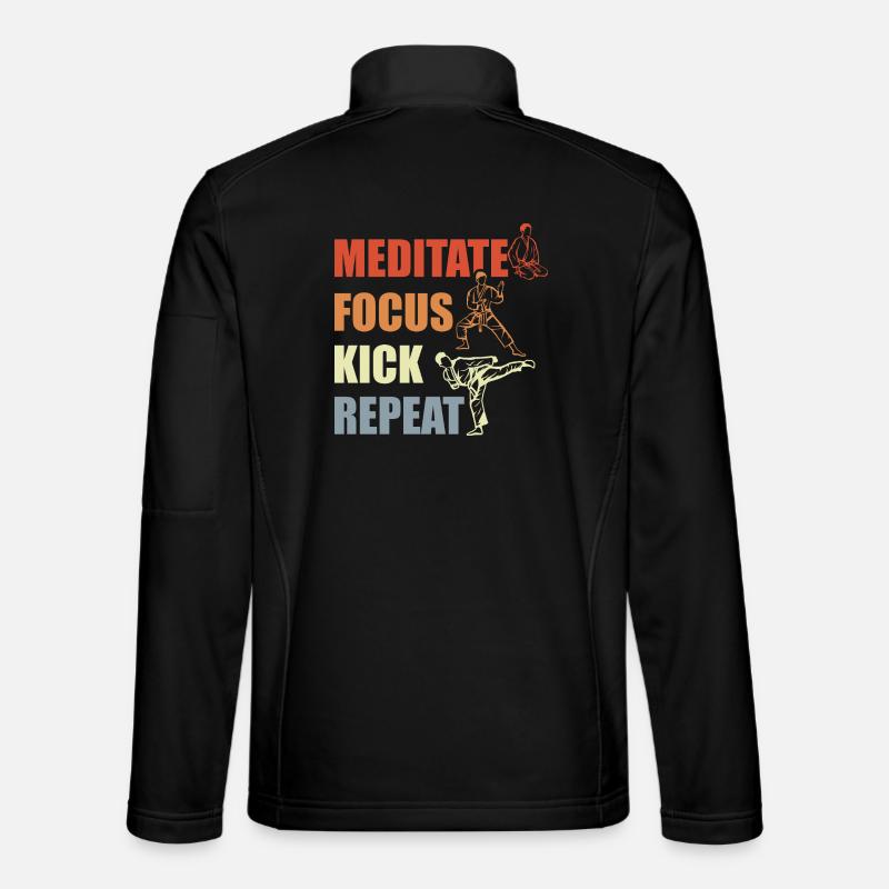 Motivation du karaté Veste en tissu softshell Unisexe