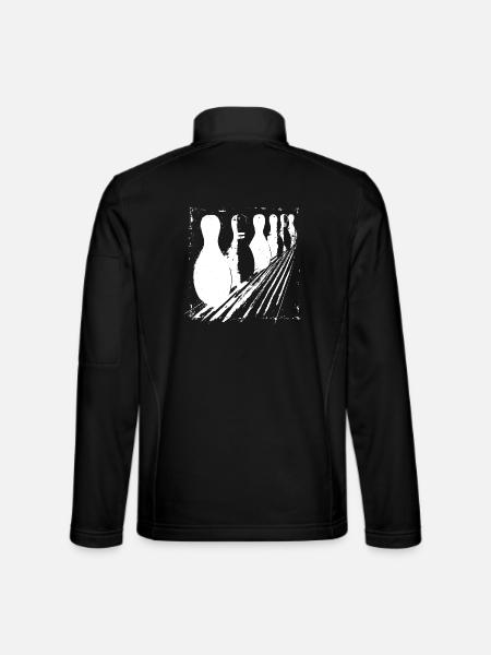 Quilles de bowling - Veste en tissu softshell Unisexe - noir