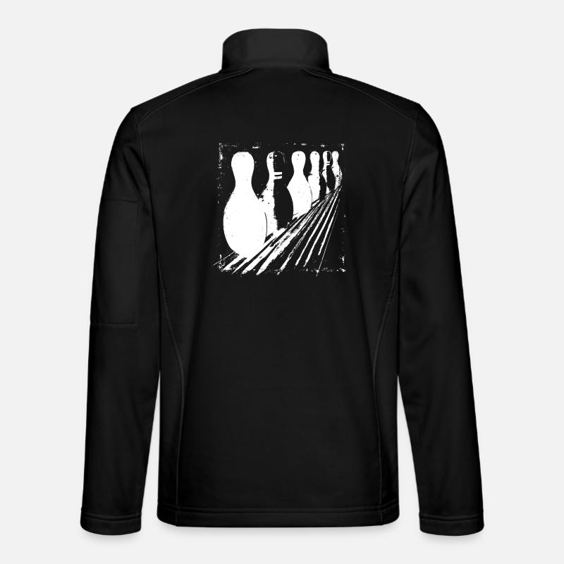 Bowling Pins - Unisex Softshelljacke - Schwarz
