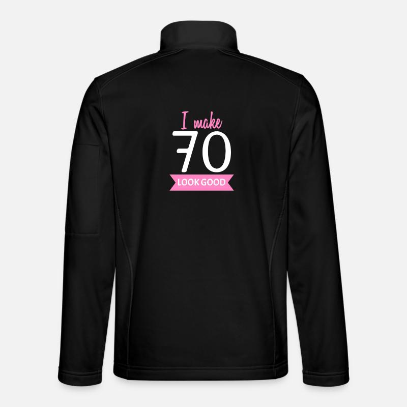70 Years Grandma Saying - Unisex Softshell Jacket - black