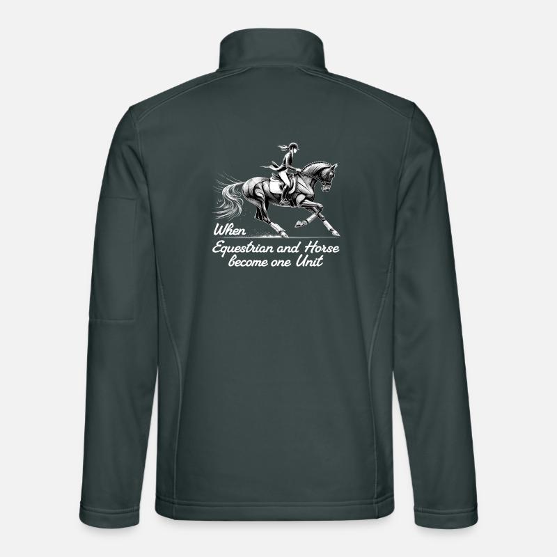 Reiter Reiterin Pferd Einheit Geschenk Unisex Softshelljacke