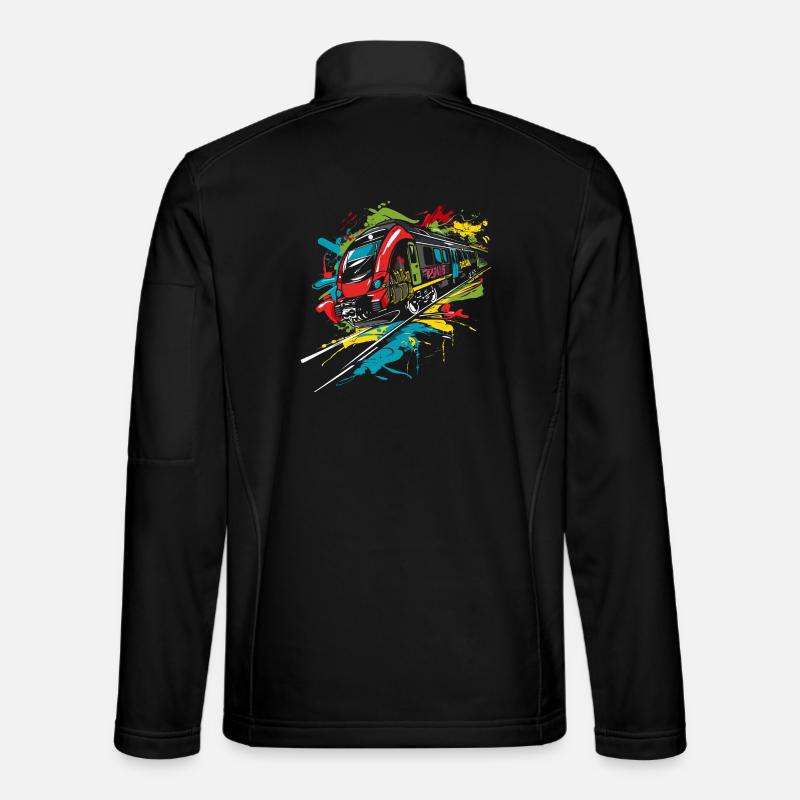 Graffiti Railway Unisex Softshell Jacket