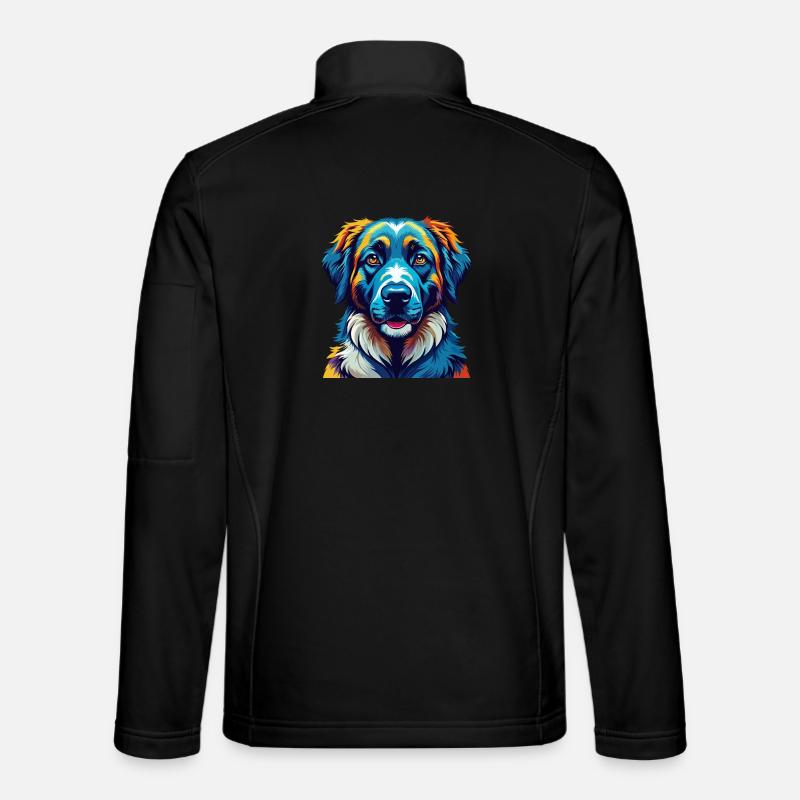 Anatolian Shepherd Dog Breed Cartoon Kawaii Unisex Softshell Jacket