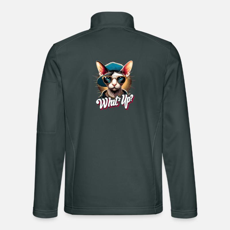 Cornish Rex What's Up Cat Gift Unisex Softshell Jacket