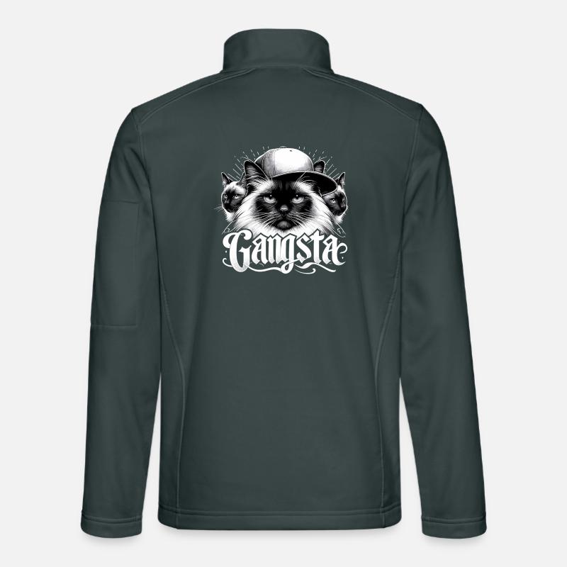 Chat Sacré de Birmanie Chat de Birmanie Trio Gangsta Gesche Veste en tissu softshell Unisexe