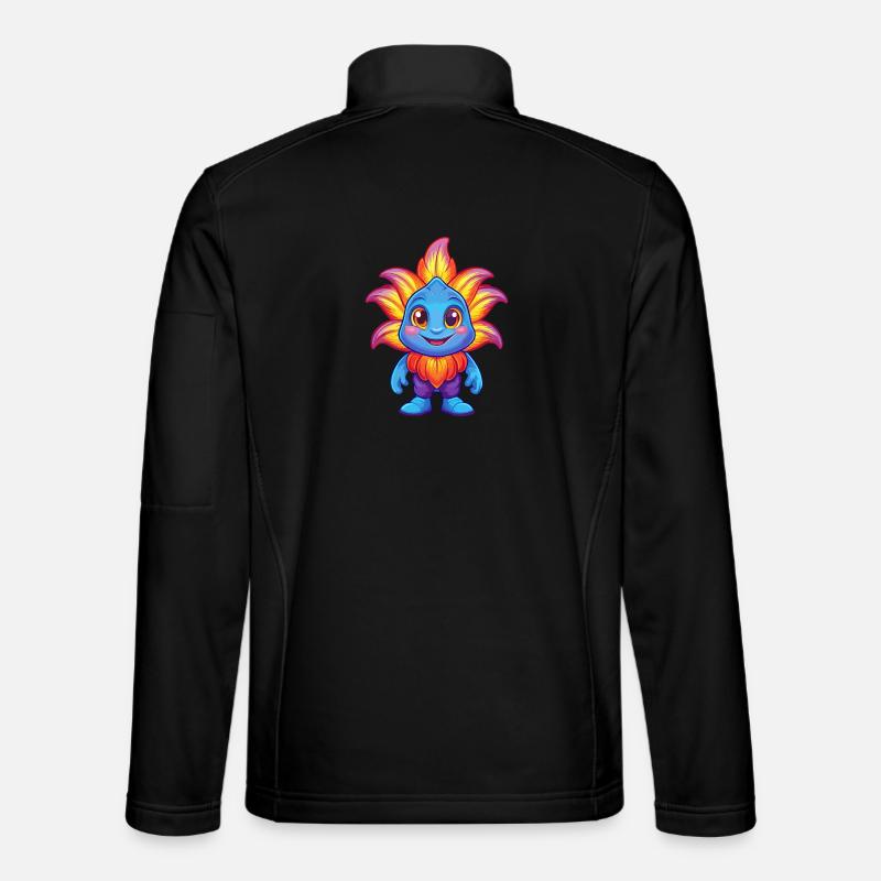 Lys de mer Kawaii coloré dessin animé Animal marin Veste en tissu softshell Unisexe