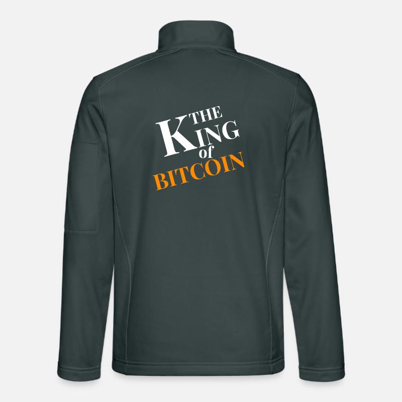 König von Bitcoin Grafik Unisex Softshelljacke